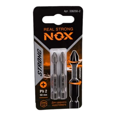 Бита PH 2х50 E 6,3 torsion "NOX STRONG" 336250-2 в Тамбове
