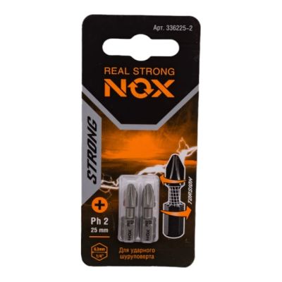 Бита ph2-25 C 6,3 torsion "NOX STRONG" 336225-2 в Тамбове