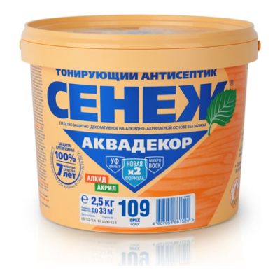Х2-109 (орех) -2,5 кг - Сенеж Аквадекор в Тамбове