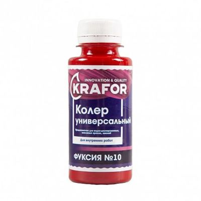 Колер универсальный №10 фуксия 100мл (6/108) "Krafor" в Тамбове