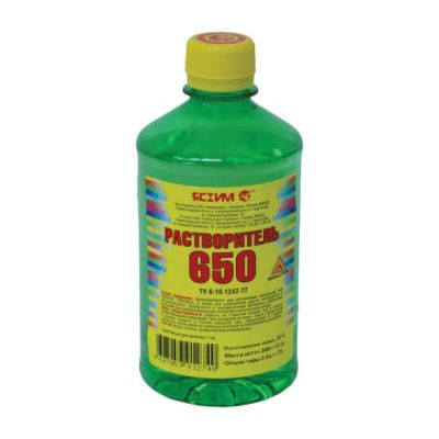 Растворитель 650 0,5л (25) (ПЭТ) Ясхим Новгород в Тамбове