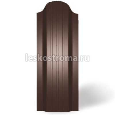 Евроштакетник П-обр 1500 Шоколадно коричневый (8017) в Тамбове