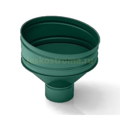 Воронка 100 оцинкованная 0.50 (RAL 6005) в Тамбове