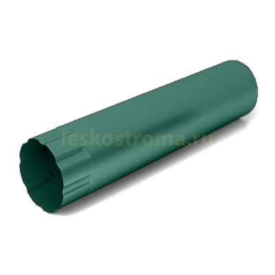 Труба водосточная 100х2000 оцинкованная 0.50 (RAL 6005) в Тамбове