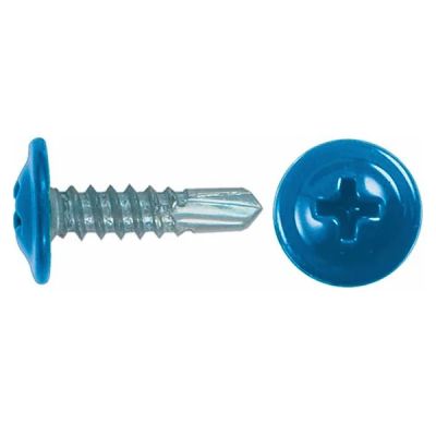 Саморез с прессшайбой сверло 4,2*16 RAL (5005) ярко-синий в Тамбове