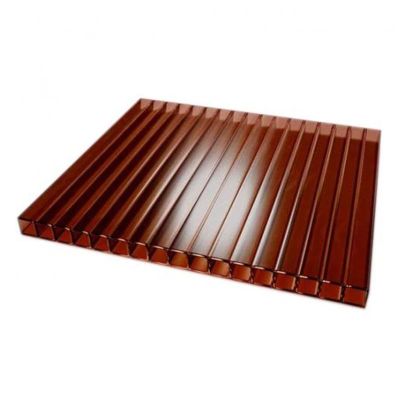 Сотовый поликарбонат UltraPlast 6х2100х6000 (коричневый) в Тамбове