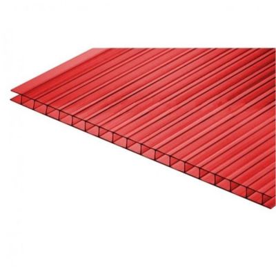 Сотовый поликарбонат UltraPlast 6х2100х6000 (гранатовый) в Тамбове