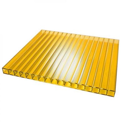 Сотовый поликарбонат UltraPlast 6х2100х6000 (оранжевый) в Тамбове